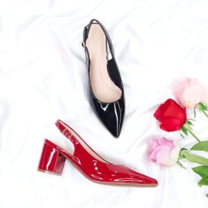 Block Heels Slingback Shoes